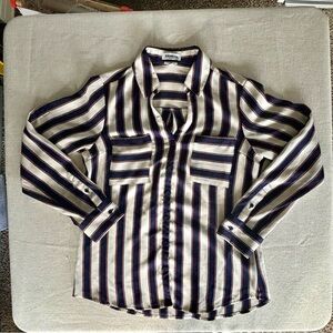Express Women’s Portofino Slim Striped Blouse. Size M
